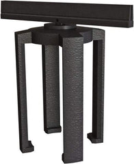Banner Stakes - 7" High x 6" Long x 3-1/2" Wide Barrier Mounting Bracket - Matte Finish, Black, Use with Plus Banner Head - Americas Industrial Supply