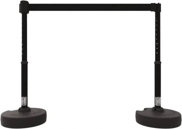 Banner Stakes - 42" High Plastic Pedestrian Barrier - 15' Long Rope - Americas Industrial Supply