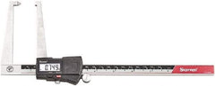 Starrett - 0 to 6" Range 0.0005" Resolution, Electronic Caliper - Stainless Steel with 1-1/2" Stainless Steel Jaws - Americas Industrial Supply