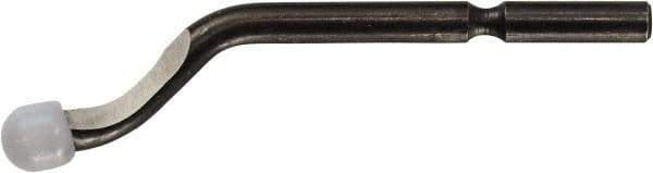 Noga - S10 Right-Handed High Speed Steel Deburring Swivel Blade - Round Blade Cross Section - Americas Industrial Supply