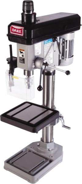 Dake - 18" Swing, Variable Speed Pulley Drill Press - Variable Speed, 1/2 hp, Single Phase - Americas Industrial Supply