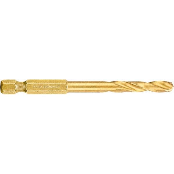 DeWALT - 7/32" High Speed Steel, 135° Point, Straight Shank Maintenance Drill Bit - Americas Industrial Supply