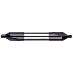 Combo Drill & Countersink: #4, 5/16″ Body Dia, 118 ™, Solid Carbide AlTiN Finish, 1/8″ Point Dia, 1/8″ Point Length, 2-1/2″ OAL, Right Hand Cut, Series Combined Drill & Countersinks