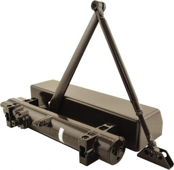 Stanley - Multi-Size Closer Manual Damper - Dark Bronze Finish, Non-Handed - Americas Industrial Supply