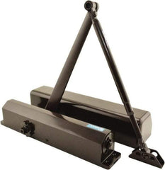 Stanley - Multi-Size Closer Manual Damper - Dark Bronze Finish, Non-Handed - Americas Industrial Supply