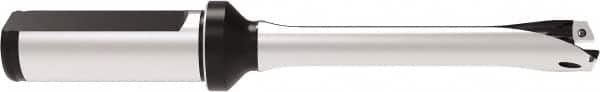 Allied Machine and Engineering - Series 14, 14 to 14.99mm Diam, 3/4" Diam Straight Shank with Flange, Straight Flute Spade Drill - 1-25/32" Max Depth, 4.9778" OAL, Standard Length, Through Coolant - Americas Industrial Supply