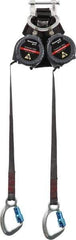 Miller - 6' Long, 420 Lb Capacity, Spectra Webbing Fall Limiter - Aluminum Captive Eye Carabiner Connection, Aluminum Carabiner Connector with Integral Shock Pack, Black - Americas Industrial Supply