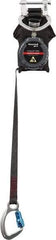 Miller - 6' Long, 420 Lb Capacity, Spectra Webbing Fall Limiter - Aluminum Captive Eye Carabiner Connection, Aluminum Carabiner Connector with Integral Shock Pack, Black - Americas Industrial Supply