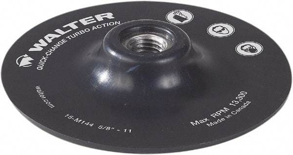 WALTER Surface Technologies - 4-1/2" Diam Quick-Change Disc Backing Pad - 13,300 RPM - Americas Industrial Supply