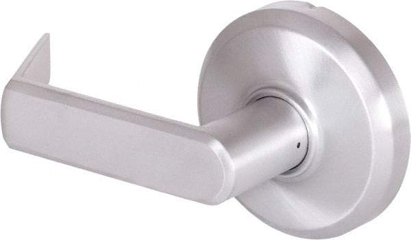 Stanley - Grade 2 Dummy Lever Lockset - 2-3/4" Back Set, Zinc, Satin Chrome Finish - Americas Industrial Supply