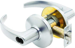 Stanley - Grade 1 Entry Lever Lockset - 2-3/4" Back Set, Zinc, Satin Chrome Finish - Americas Industrial Supply
