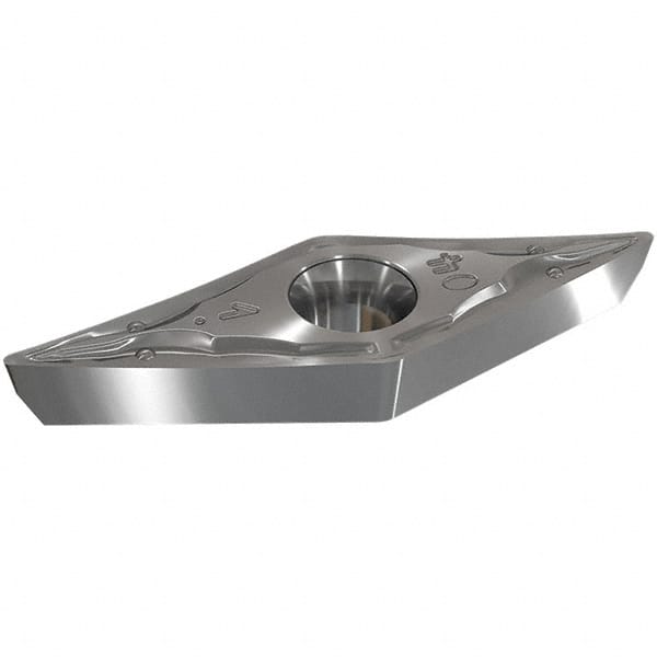 Iscar - VCGT130302 PF Grade IC830 Carbide Turning Insert - TiAlN/AlTiN/TiN Finish, 35° Diamond, 7.94mm Inscr Circle, 3.18mm Thick, 0.2mm Corner Radius - Americas Industrial Supply