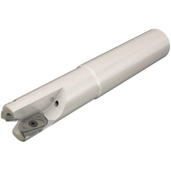 Iscar - 1-1/4" Cut Diam, 0.531" Max Depth of Cut, 1-1/4" Shank Diam, 5-1/2" OAL, Indexable Square Shoulder End Mill - HM90 AXCR 1505.. Inserts, Cylindrical Shank, 90° Lead Angle, Through Coolant, Series Helialu - Americas Industrial Supply