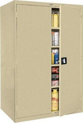 Sandusky Lee - 5 Shelf Locking Storage Cabinet - Steel, 46" Wide x 24" Deep x 72" High - Americas Industrial Supply