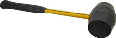 NUPLA - 2 Lb Head Rubber Mallet - 16-1/2" OAL, 16-1/4" Long Fiberglass Handle - Americas Industrial Supply