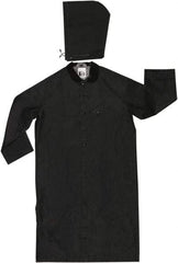 MCR Safety - Size 5XL, Black, Rain Jacket - 2 Pockets, Detachable Hood - Americas Industrial Supply