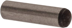 Made in USA - 2mm Diam x 8mm Pin Length 416 Stainless Steel Precision Dowel Pin - C 36-42 Hardness, 1 Beveled & 1 Rounded End - Americas Industrial Supply