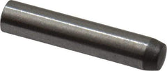 Made in USA - 2mm Diam x 10mm Pin Length 416 Stainless Steel Precision Dowel Pin - C 36-42 Hardness, 1 Beveled & 1 Rounded End - Americas Industrial Supply