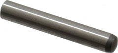 Made in USA - 2.5mm Diam x 16mm Pin Length 416 Stainless Steel Precision Dowel Pin - C 36-42 Hardness, 1 Beveled & 1 Rounded End - Americas Industrial Supply