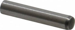Made in USA - 3mm Diam x 16mm Pin Length 416 Stainless Steel Precision Dowel Pin - C 36-42 Hardness, 1 Beveled & 1 Rounded End - Americas Industrial Supply