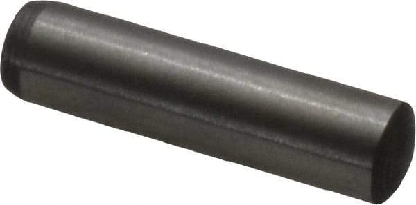 Made in USA - 4mm Diam x 16mm Pin Length 416 Stainless Steel Precision Dowel Pin - C 36-42 Hardness, 1 Beveled & 1 Rounded End - Americas Industrial Supply