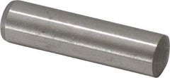 Made in USA - 10mm Diam x 40mm Pin Length 416 Stainless Steel Precision Dowel Pin - C 36-42 Hardness, 1 Beveled & 1 Rounded End - Americas Industrial Supply