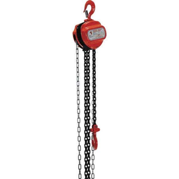 Vestil - 2,000 Lb Lifting Capacity, 10' Lift Height, Hand Hoist - Made from Chain - Americas Industrial Supply