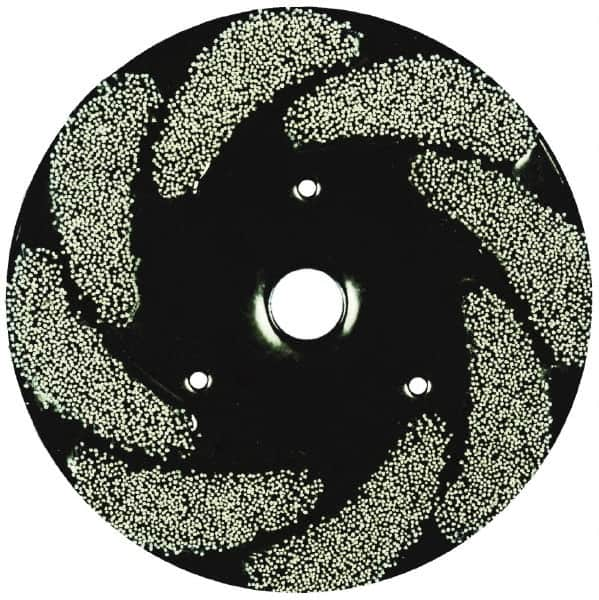 Osborn - 10" 180 Grit Silicon Carbide Crimped Disc Brush - Very Fine Grade, Plain Hole Connector, 1-1/2" Trim Length, 3/4" Shank Diam, 7/8" Arbor Hole - Americas Industrial Supply