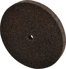Brite Star - 3" Diam, 1/4" Face Width, 1/4" Center Hole, Fine Grade, Aluminum Oxide Deburring Wheel - Unitized, Medium Density 5 Grade, 15,100 RPM - Americas Industrial Supply