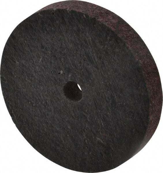 Brite Star - 2" Diam, 1/4" Face Width, 1/4" Center Hole, Medium Grade, Aluminum Oxide Deburring Wheel - Unitized, Hard Density 7 Grade, 22,100 RPM - Americas Industrial Supply