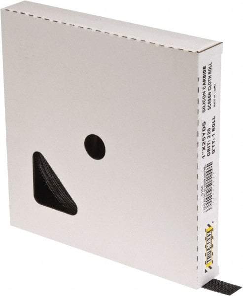 Tru-Maxx - 1" x 25 Yd 220 Grit Silicon Carbide Screen Roll - Fine Grade - Americas Industrial Supply