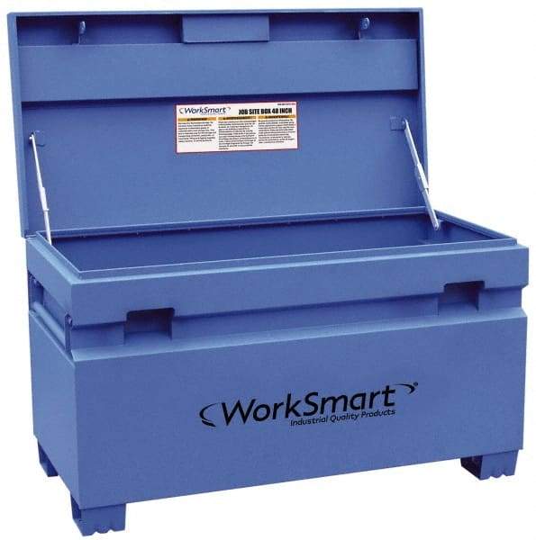Value Collection - 48" Wide x 24-3/16" Deep x 28-5/16" High Job Site Box - Steel, Blue - Americas Industrial Supply