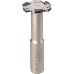 Iscar - Shank Connection, 1/8" Cutting Width, 5/8" Depth of Cut, 2" Cutter Diam, 8 Tooth Indexable Slotting Cutter - 3/4" Shank Diam, ETS-LN08 Toolholder, LNET Insert, Right Hand Cutting Direction - Americas Industrial Supply