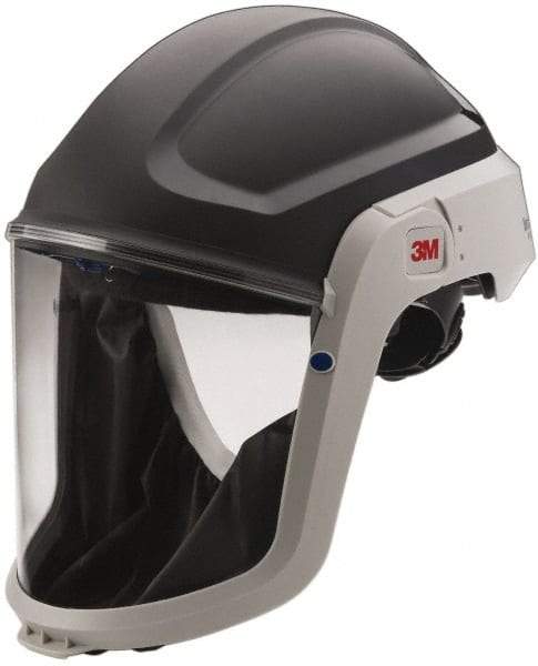 3M - PAPR Compatible Hard Hat with Face Shield - Polyester, Compatible with Breathe Easy, GVP, TR-300, M-series - Americas Industrial Supply