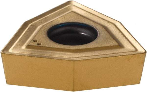 Komet - WOEX120608 03 Grade BK8425 Carbide Indexable Drill Insert - TiAlN/TiN Finish, Trigon, 17.6mm Inscribed Circle - Americas Industrial Supply