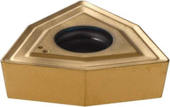 Komet - WOEX120608 03 Grade BK8425 Carbide Indexable Drill Insert - TiAlN/TiN Finish, Trigon, 17.6mm Inscribed Circle - Americas Industrial Supply
