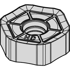 Kennametal - HNGJ535 HD Grade KCPM40 Carbide Milling Insert - TiAlN/AlCrN Finish, 0.215" Thick, 5/8" Inscribed Circle, 3/64" Corner Radius - Americas Industrial Supply