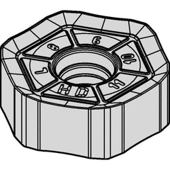 Kennametal - HNPJ53511 HD Grade KCPM40 Carbide Milling Insert - TiAlN/AlCrN Finish, 0.2142" Thick, 5/8" Inscribed Circle, 4.34mm Corner Radius - Americas Industrial Supply