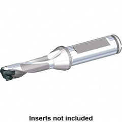 Kennametal - 9.53 to 9.99mm Diam, 5xD, 50.04mm Max Depth, 12.7mm Shank Diam, 2.53" Flute, 114.81mm OAL, Replaceable Tip Drill - I Seat Size, KTIP Toolholder, Series KenTIP - Americas Industrial Supply