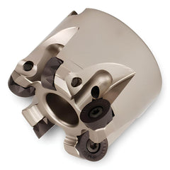 Indexable Copy Face Mills; Maximum Depth Of Cut: 0.2500 in; Compatible Insert Size Code: RCKX1204; Arbor Hole Diameter (mm): 1.50; Maximum Ramping Angle: 3  ™; Overall Height (mm): 2.5000 in; Series: 5W6J; Number of Cutter Inserts: 7; Cutter Style: 5W6J;