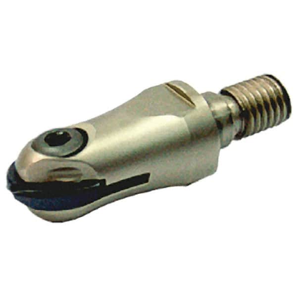 Iscar - 20mm Cut Diam, 59mm OAL, Indexable Ball Nose End Mill - 37mm Head Length, M12 Modular Connection, HCM-M Toolholder, HBF-QF, HBR-QF, HCD-QF, HCR Insert - Americas Industrial Supply