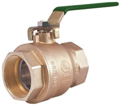 Legend Valve - 3/4" Pipe, Full Port, Brass Full Port Ball Valve - Bi-Directional, FNPT x FNPT Ends, Quarter Turn Handle, 600 WOG, 150 WSP - Americas Industrial Supply