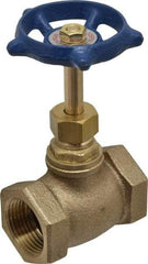 Legend Valve - 3/4" Pipe, FNPT Ends, Brass Rising Stem Globe Valve - Bronze Disc, Bolted Bonnet, 200 psi WOG, 125 psi WSP, Class 125 - Americas Industrial Supply