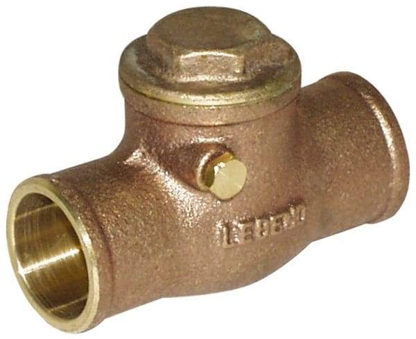 Legend Valve - 3/4" Cast Brass Check Valve - Service Check Valve, Sweat, 200 WOG - Americas Industrial Supply