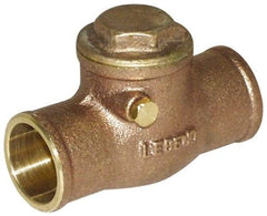 Legend Valve - 3/4" Cast Brass Check Valve - Service Check Valve, Sweat, 200 WOG - Americas Industrial Supply
