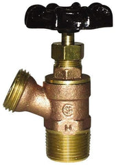 Legend Valve - 3/4" Pipe, Cast Brass, MNPT x MGHT End Connection, Boiler Drain Valve - Lead Free, Use with Potable Water Applications - Americas Industrial Supply