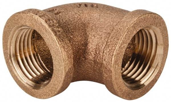 Legend Valve - Class 125, 1/2" Internal Pipe, Bronze 90° Elbow - FNPT x MNPT - Americas Industrial Supply