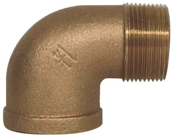 Legend Valve - Class 125, 3/4" Internal Pipe, Bronze 90° Street Elbow - FNPT x MNPT - Americas Industrial Supply