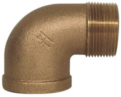Legend Valve - Class 125, 3/4" Internal Pipe, Bronze 90° Street Elbow - FNPT x MNPT - Americas Industrial Supply
