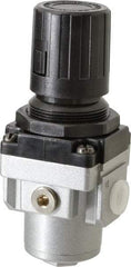 PRO-SOURCE - 1/4 NPT Port, 56 CFM, Aluminum Intermediate Regulator - 7 to 145 psi Range, 220 Max psi Supply Pressure, 1/8" Gauge Port Thread, 2.16" Wide x 5.31" High - Americas Industrial Supply